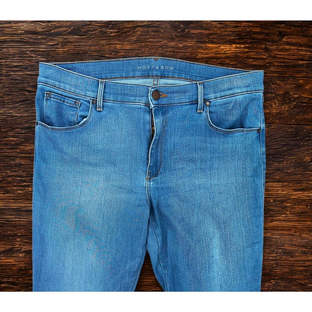 Mott & Bow Jane Mid Rise Skinny Jeans Women’s 32x28 Light Blue Stretch Denim - Picture 4 of 11